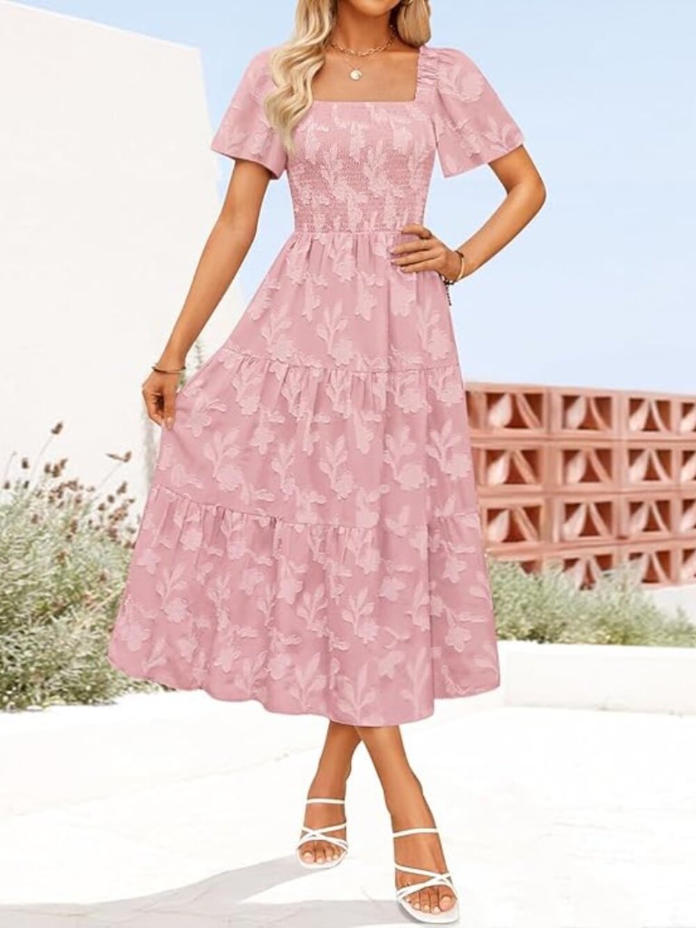 Womens 2026 Summer Boho Wedding Guest Midi Dresses